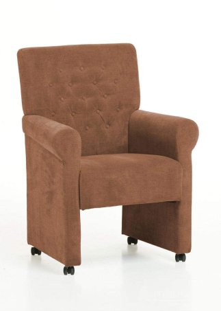 Eetkamerstoel Epe – cognac stoel woonkamer