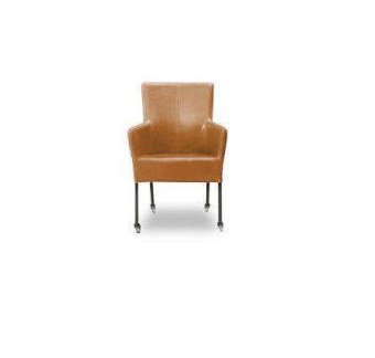 Eetkamerstoel Suske – cognac design stoel