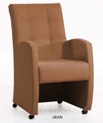 Eetkamerstoel Jean – cognac stoel woonkamer