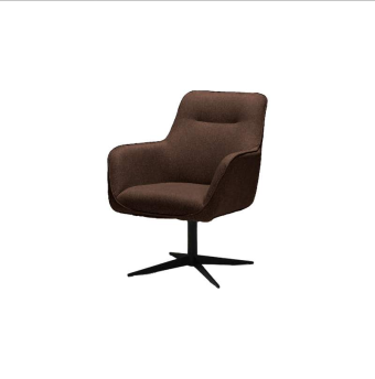 Draaifauteuil Rex – bruin fauteuil