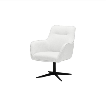 Draaifauteuil Rex – wit fauteuil