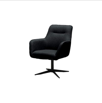 Draaifauteuil Rex – zwart fauteuil