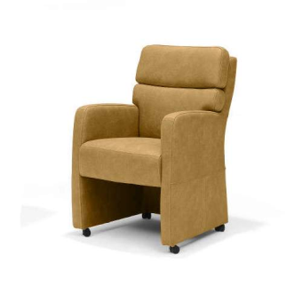 Eetkamerstoel Comfy – eetkamerstoel met wieltjes