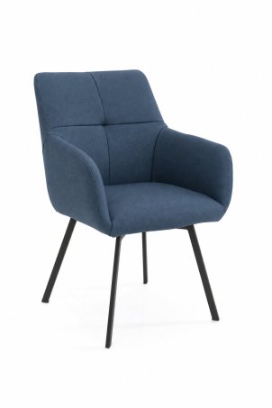 Etna Eetkamerstoel in blauw – kleurimpressie