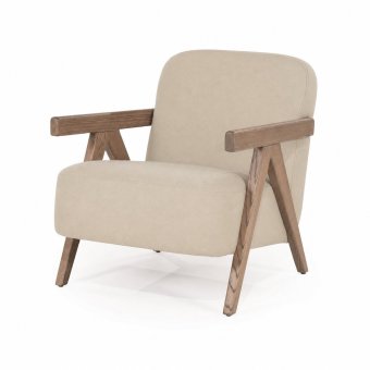 Fauteuil Francis - Beige Flou - 96316 in beige – kleurimpressie