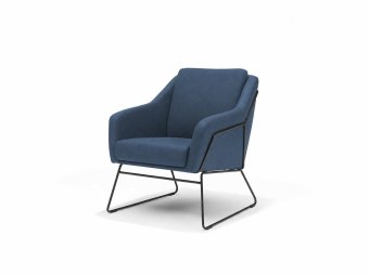 Fauteuil Grace in blauw – kleurimpressie