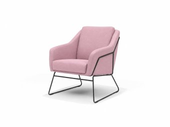 Fauteuil Grace in roze – kleurimpressie