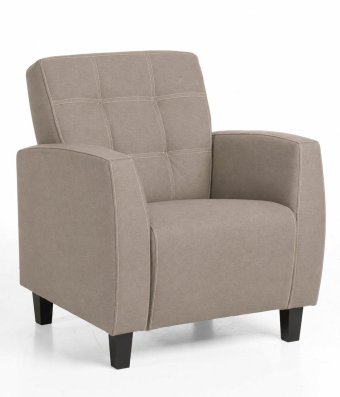 Fauteuil Luzern in taupe – kleurimpressie
