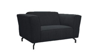 Wolvega Fauteuil – zwart loveseat