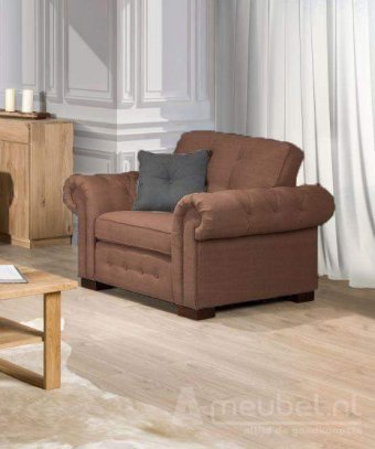 Fauteuil Groenveld – bruin ler fauteuils