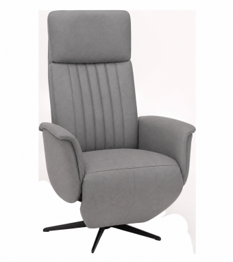 Relaxfauteuil Leerdam in grijs – kleurimpressie