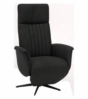 Relaxfauteuil Leerdam in zwart – kleurimpressie
