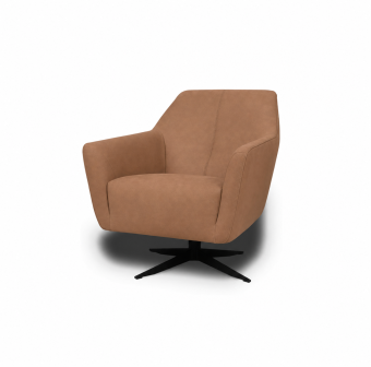 Fauteuil Floris in cognac – kleurimpressie