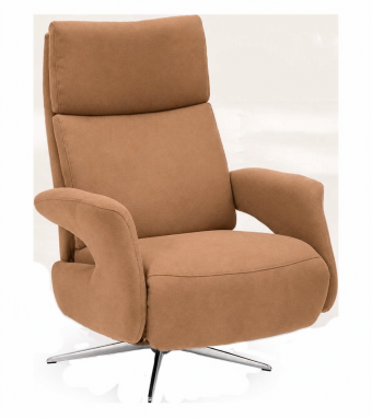 Relaxfauteuil Harfsen in cognac – kleurimpressie