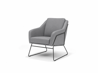 Fauteuil Grace in grijs – kleurimpressie