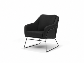 Fauteuil Grace in zwart – kleurimpressie