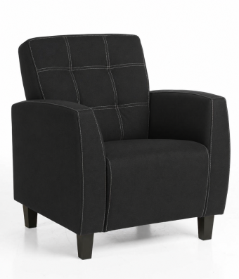 Fauteuil Luzern in zwart – kleurimpressie