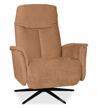 Relaxfauteuil Hekendorp in cognac – kleurimpressie