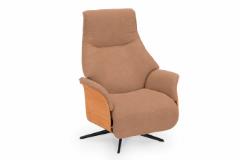 Relaxfauteuil Dokkum in cognac – kleurimpressie