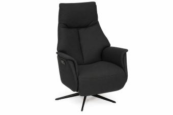 Relaxfauteuil Woerden in zwart – kleurimpressie
