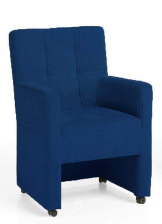 Eetkamerstoel Peter – blauw stoel woonkamer