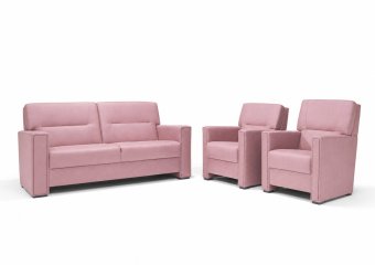 Purmerend Fauteuil - Rug: Laag in roze – kleurimpressie