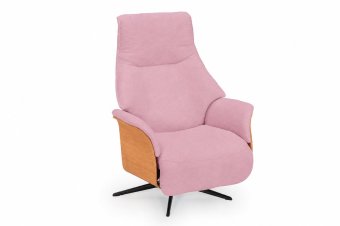 Relaxfauteuil Dokkum in roze – kleurimpressie