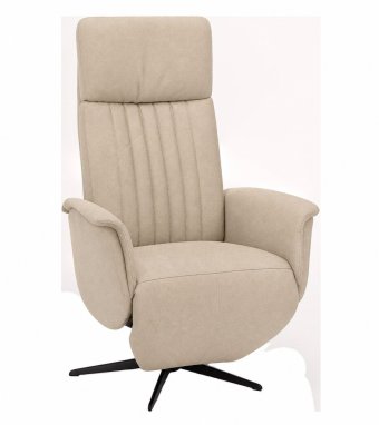 Relaxfauteuil Leerdam in beige – kleurimpressie