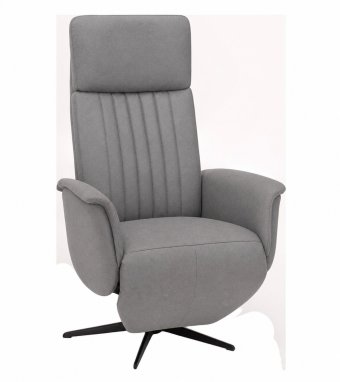 Relaxfauteuil Leerdam in grijs – kleurimpressie
