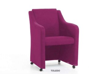 Eetkamerstoel Toledo – roze eetkamerstoel