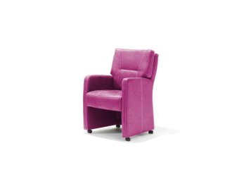 Eetkamerstoel Chello – roze eetkamerstoel