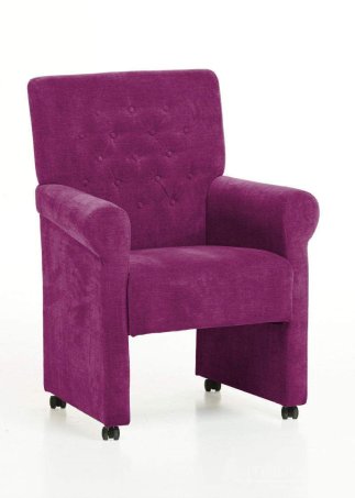 Eetkamerstoel Epe – roze eetkamerstoel