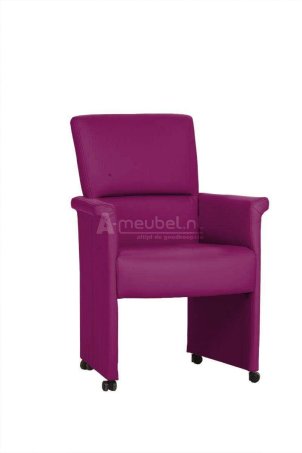 Eetkamerstoel Yfke – roze eetkamerstoel