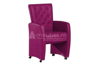 Eetkamerstoel Carina – roze eetkamerstoel