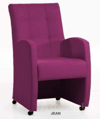 Eetkamerstoel Jean – roze eetkamerstoel