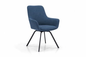 Sierra Eetkamerstoel in blauw – kleurimpressie