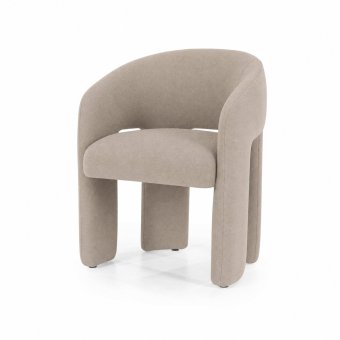 Stoel Hamilton - Taupe Asti - 96244 in taupe – kleurimpressie