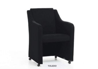 Eetkamerstoel Toledo – zwart eetkamerstoel