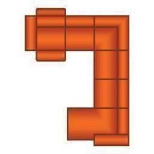 2 Zits (1x Relax) + Hoek + 2.5 Zits + Longchair