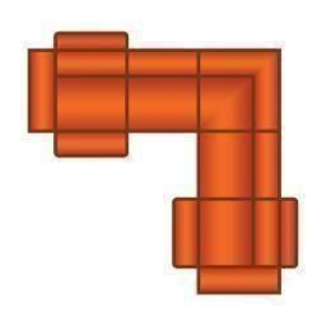 3 Zits (1x Relax VSL Incl. 1x Hoofdsteun) + Hoek + 2.5 Zits (1x Relax VSR Incl. 1x Hoofdsteun)