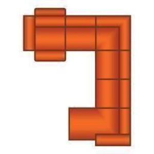 3 Zits (1x Relax) + Hoek + 2 Zits + Longchair