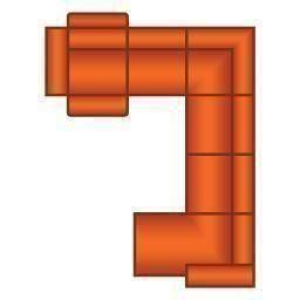 3 Zits (1x Relax VSL Incl. 1X Hoofdsteun) + Hoek + 3 Zits (2 delig) + Longchair