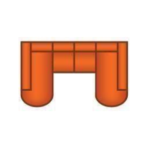 Longchair Rond + 2 Zits + Longchair Rond