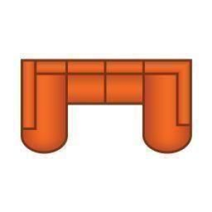 Longchair Rond + 2.5 Zits + Ottomaan Klein Rond
