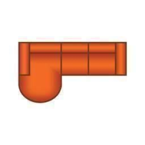Longchair Rond + 2.5 Zits