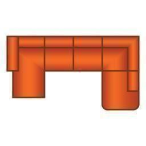 Longchair + 2.5 Zits + Ottomaan Rond