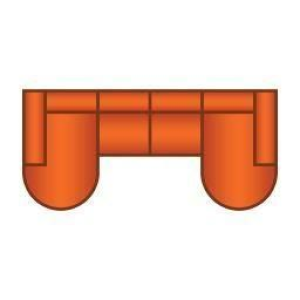 Longchair Rond + 2 Zits + Longchair Rond
