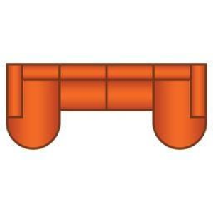 Longchair Rond + 3 Zits + Longchair Rond