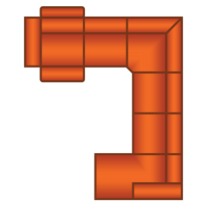 3 Zits (1x Relax) + Hoek Groot + 2 Zits + Longchair
