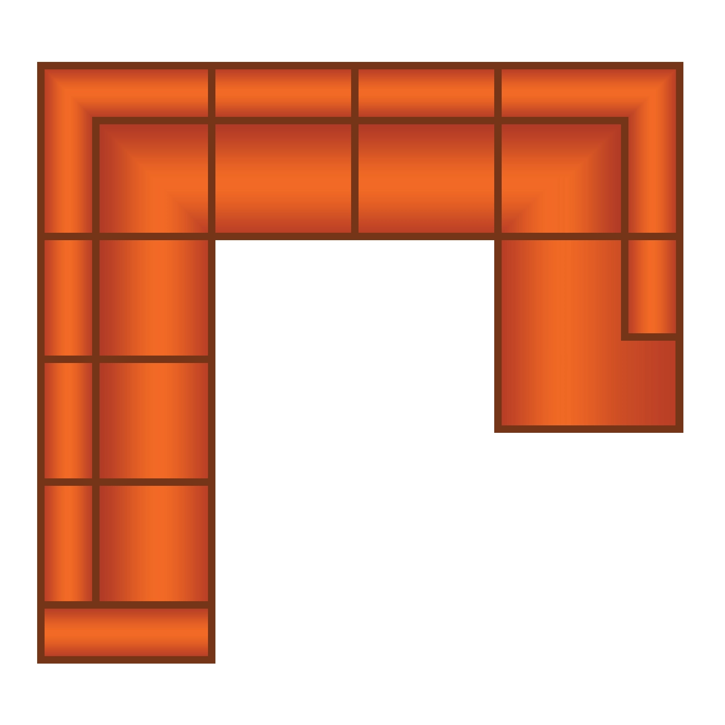 3 Zits (3 delig) + Hoek + 2.5 Zits + Ottomaan